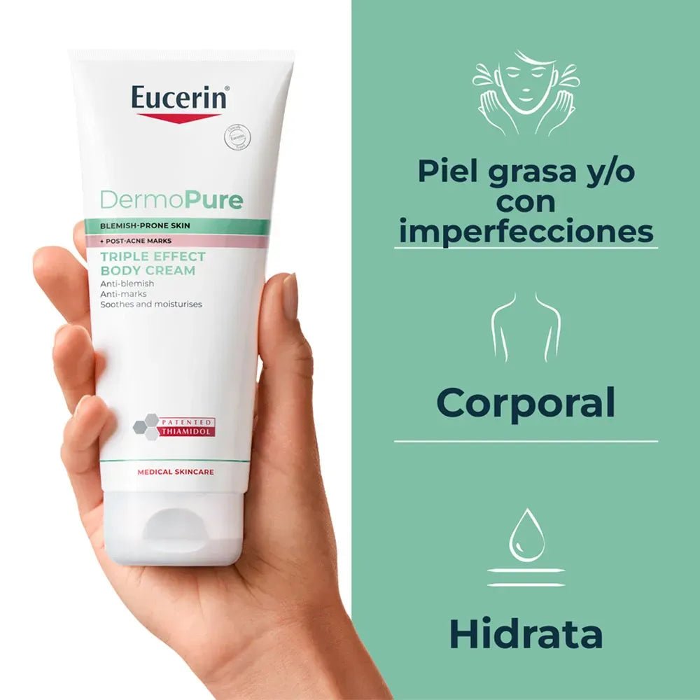 Eucerin DermoPure Triple Effect Crema Corporal 200 ml - TIENDA PIEL