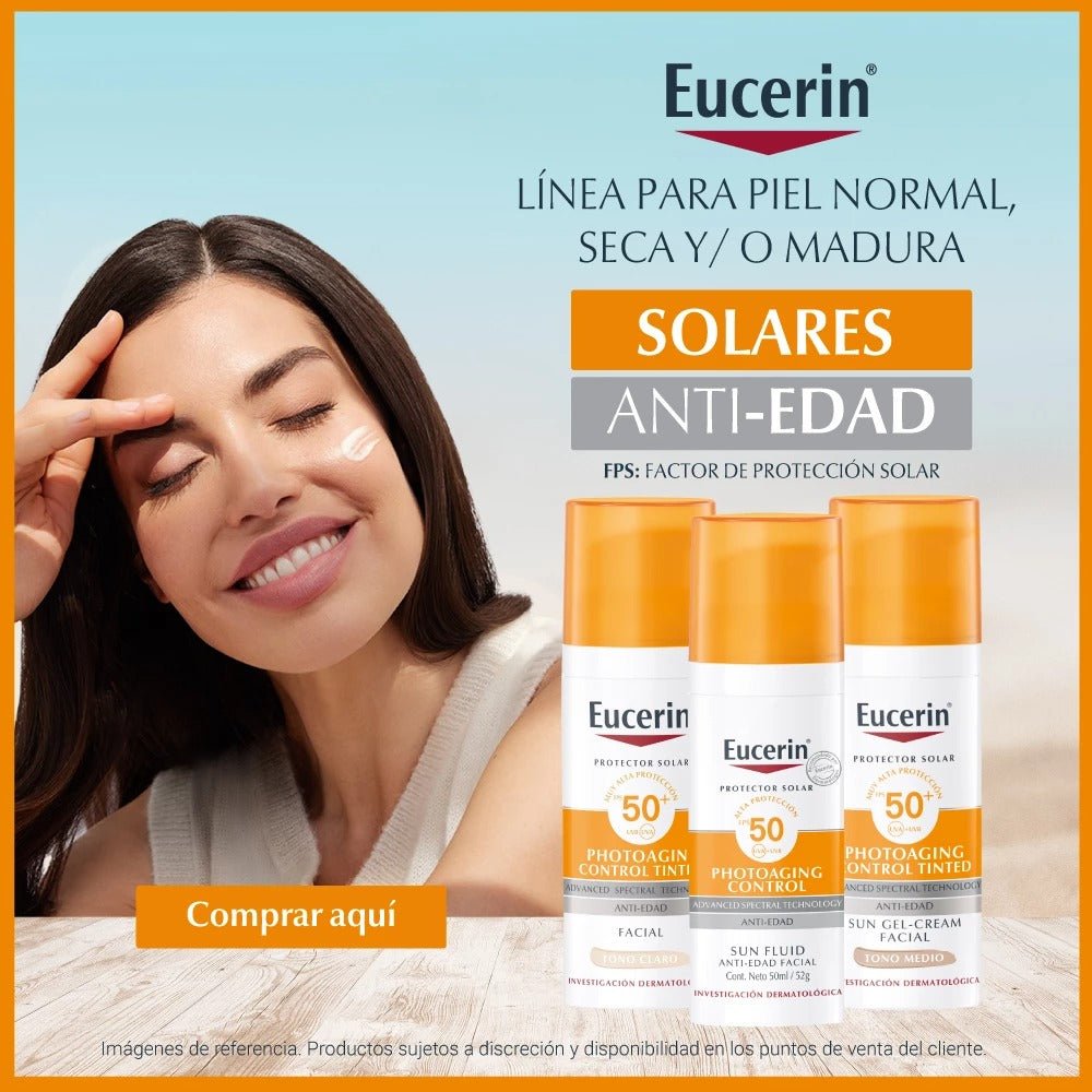 Eucerin Protector Solar Anti - Edad SPF 50+ 50 ml Sin color - TIENDA PIEL