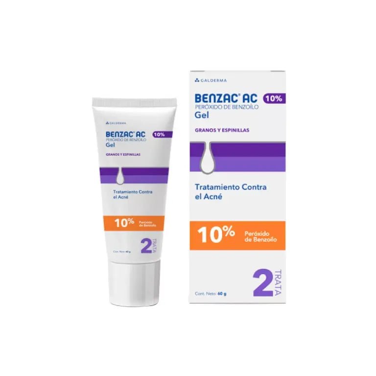 Galderma Benzac AC 10% Gel Tratamiento Contra el Acné x60g - TIENDA PIEL