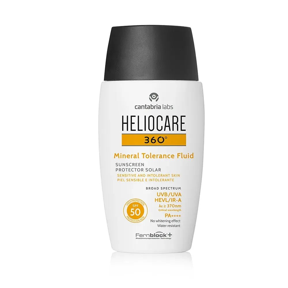 Heliocare 360° Fotoprotector Mineral Tolerance Fluido SPF50+ x50ml - TIENDA PIEL