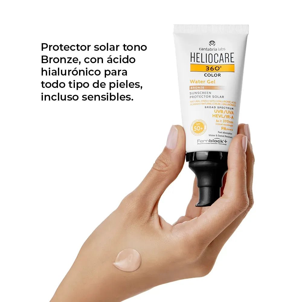 Heliocare 360° Fotoprotector Water Gel SPF50+ Color Bronze x50ml - TIENDA PIEL