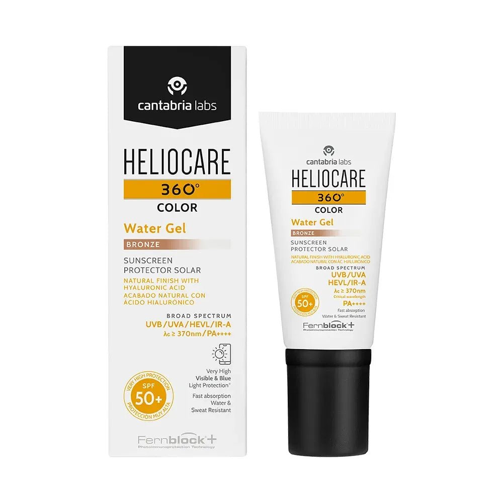 Heliocare 360° Fotoprotector Water Gel SPF50+ Color Bronze x50ml - TIENDA PIEL