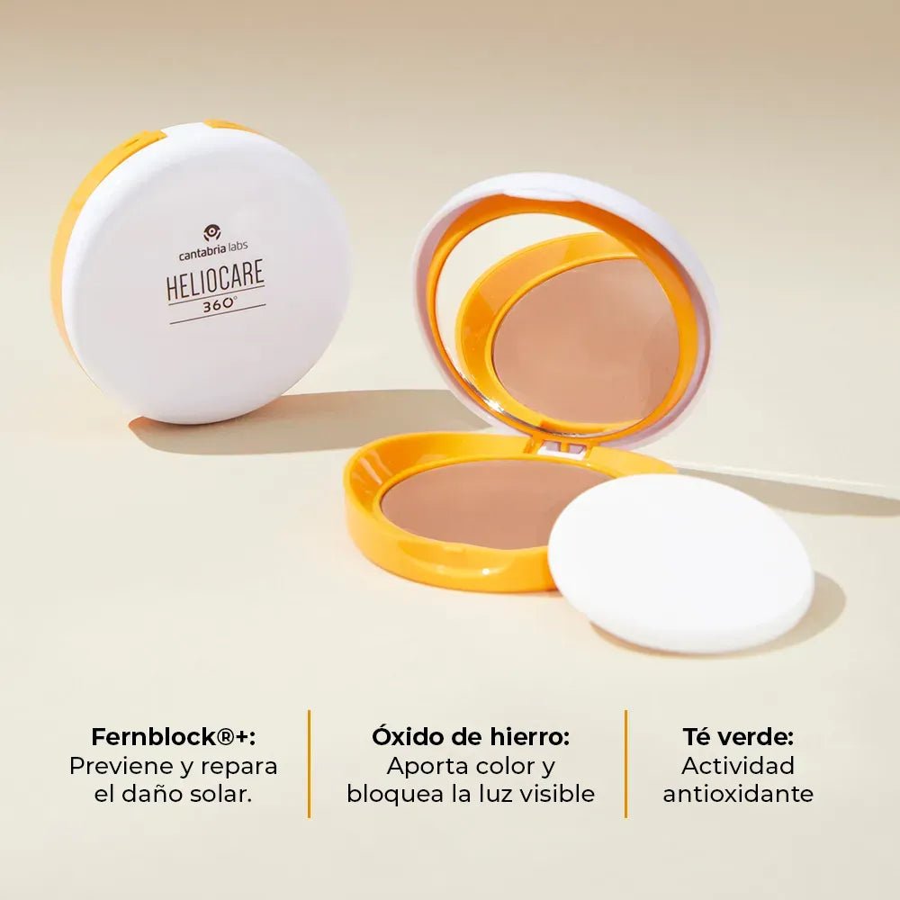 Heliocare 360° Oil Free Fotomaquillaje Compacto FPS50+ x10g - TIENDA PIEL