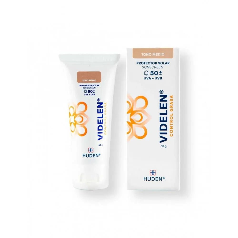 Huden Videlen Oil Free Tono Medio SPF50+ x60g - TIENDA PIEL