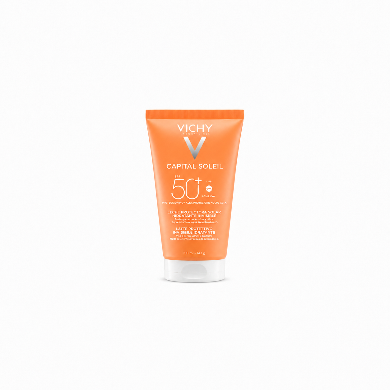 VICHY Capital Soleil Leche Protectora Solar Hidratante Invisible SPF 50+ X 150Ml
