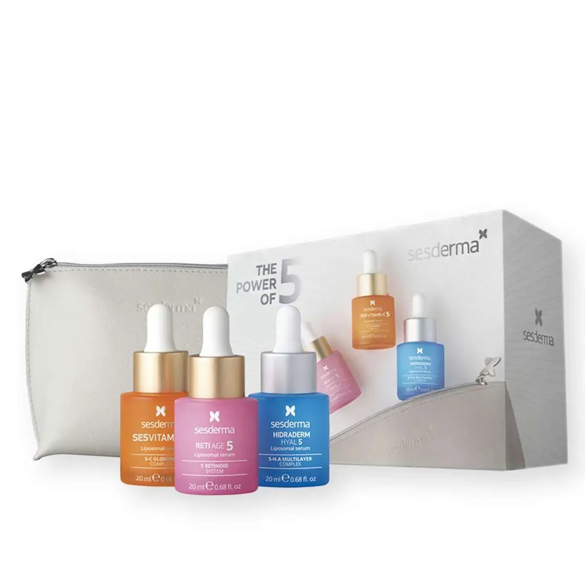 Sesderma kit Mini Reti age 5+Hydraderm Hyal 5+Sesvitamin-C 5 x 20ml
