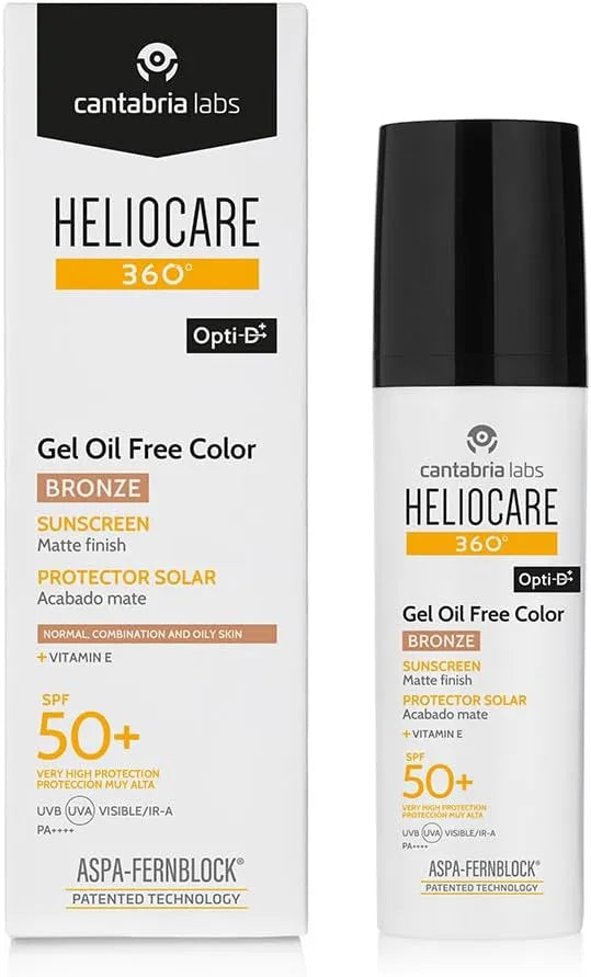 Heliocare 360° Fotoprotector Gel Oil Free Color Bronze SPF50+ x50ml
