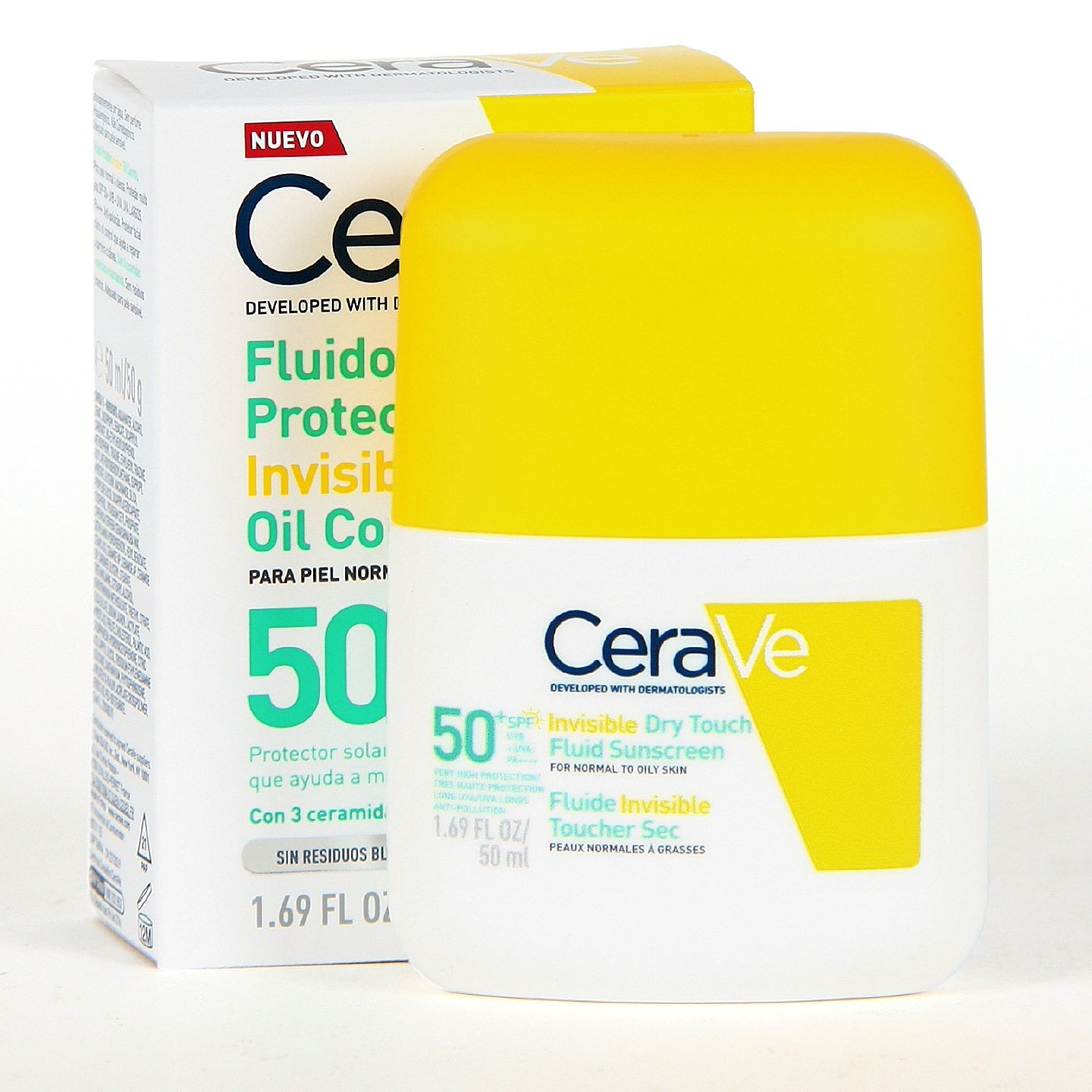 CERAVE FLUIDO PROTECTOR INVISIBLE OIL CONTROL SPF 50+
