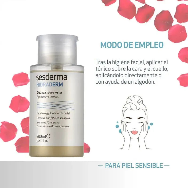 Sesderma Hidraderm Agua Avena Rosas x200ml
