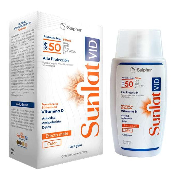 Suiphar Sunlat Vid Protector Solar Color Gel  X 50ML