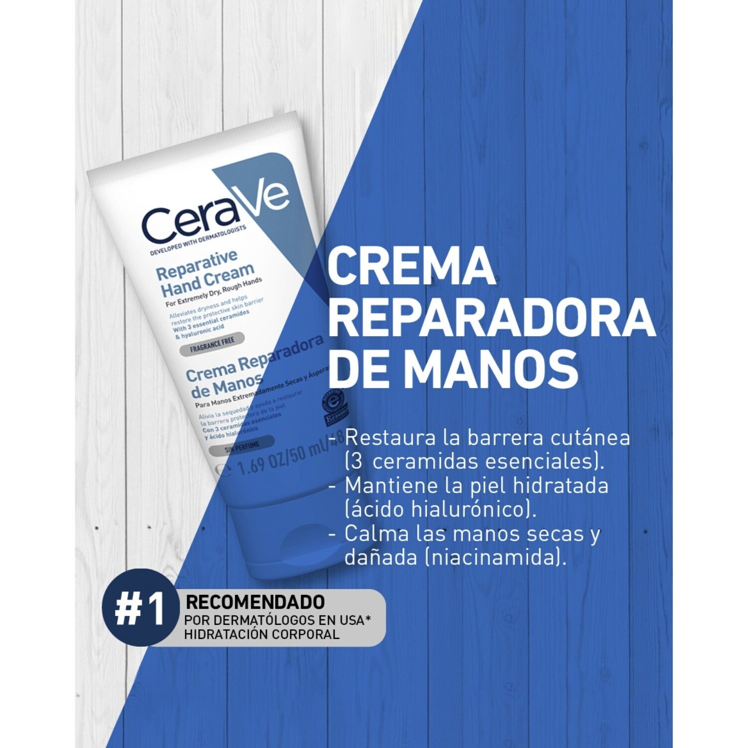 CeraVe Crema Reparadora de Manos x50ml