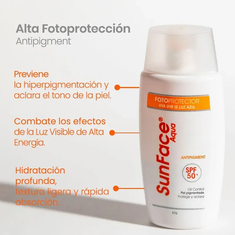 Pharmaderm Sunface Agua Antipigment SPF 50+