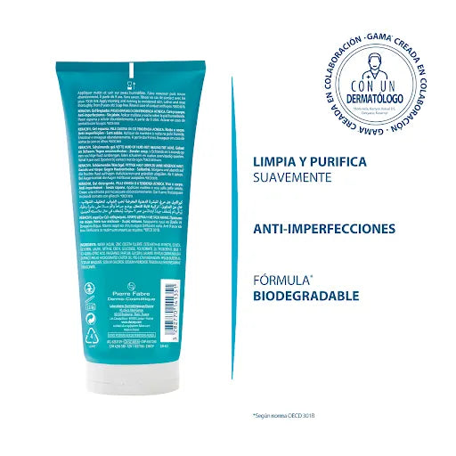 Ducray Keracnyl Gel Limpiador Espumoso x200ml