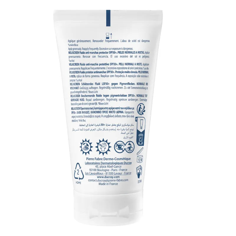 Ducray Melascreen Fluido Protector Anti-manchas SPF50+ x50ml