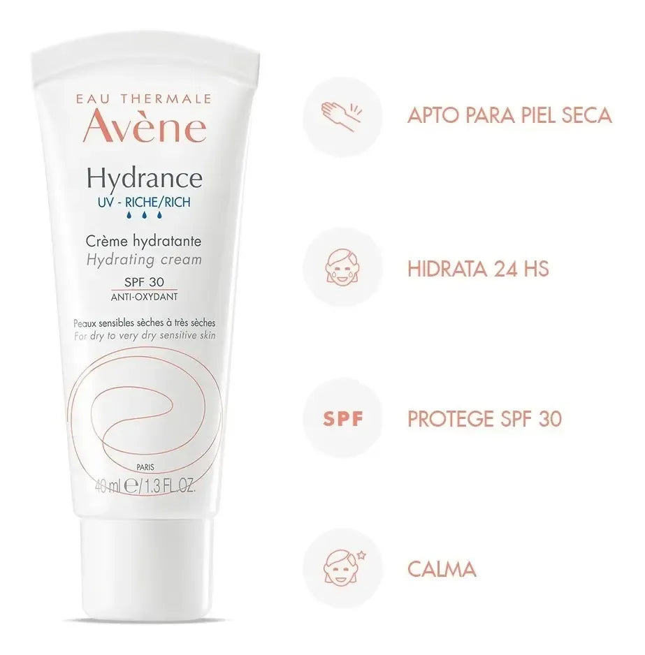 Avene Hydrance UV Crema Hidratante Enriquecida Rich SPF30+ x40ml