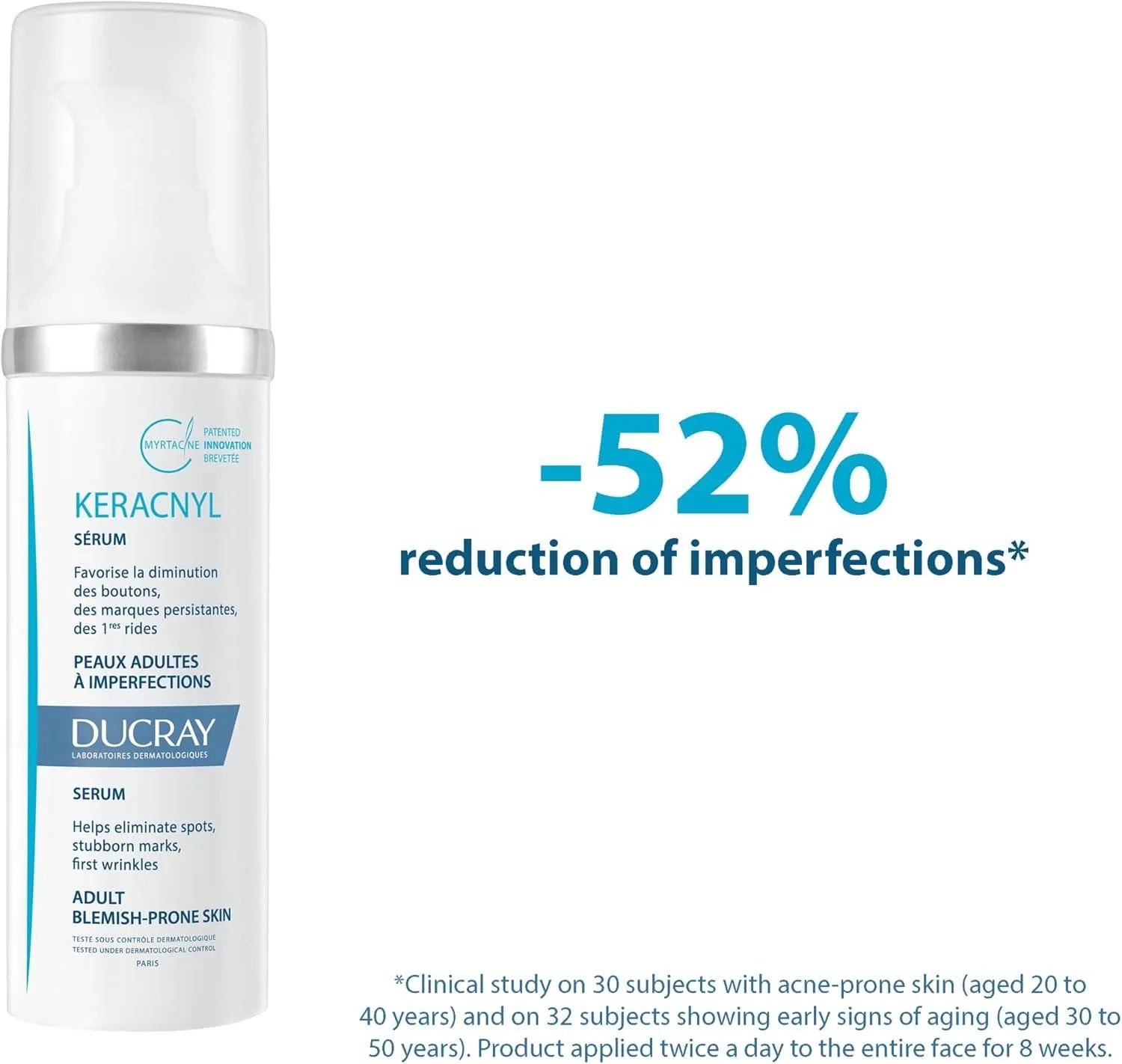 Ducray Keracnyl 3 en 1 Sérum Anti-imperfecciones x30ml