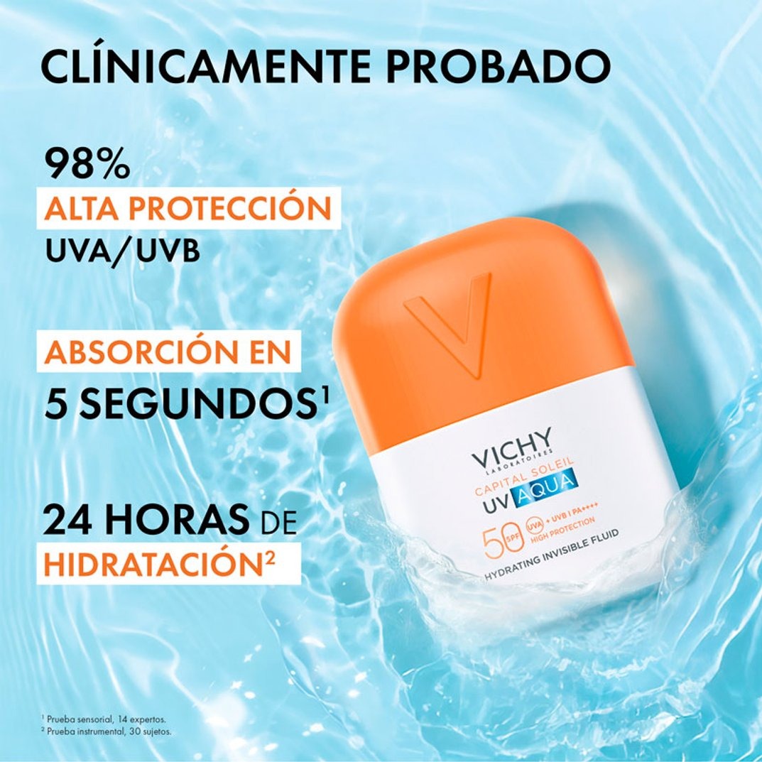 CAPITAL SOLEIL UV AQUA FLUIDO HIDRATANTE INVISIBLE SIN COLOR