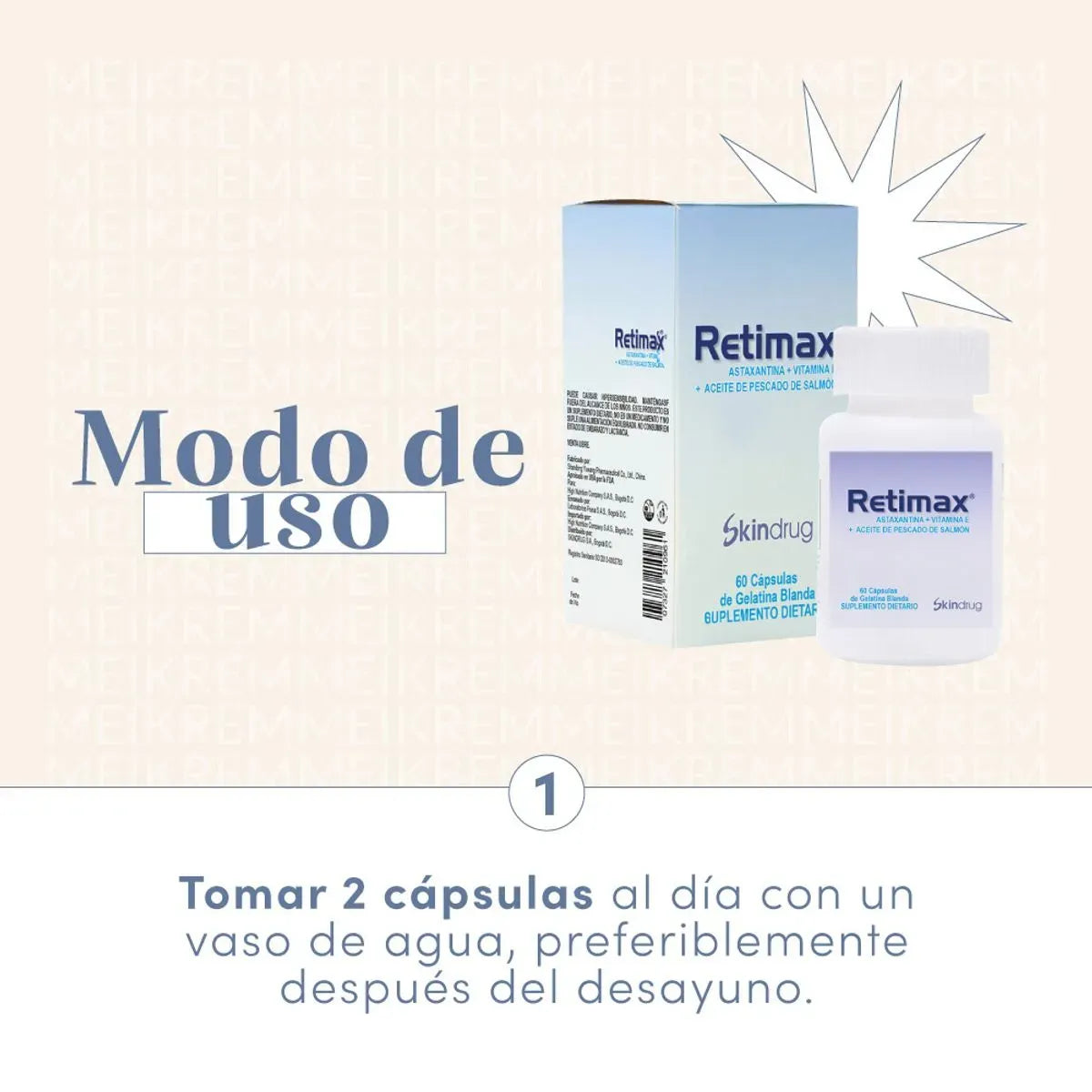 Retimax Astaxatina x60 Cápsulas