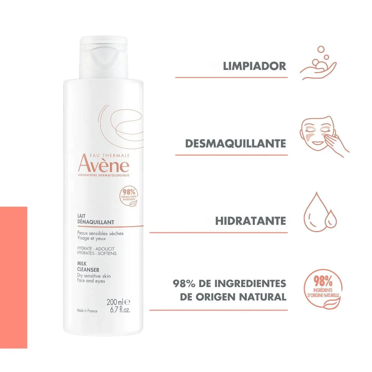Avene Leche Desmaquillante x200ml