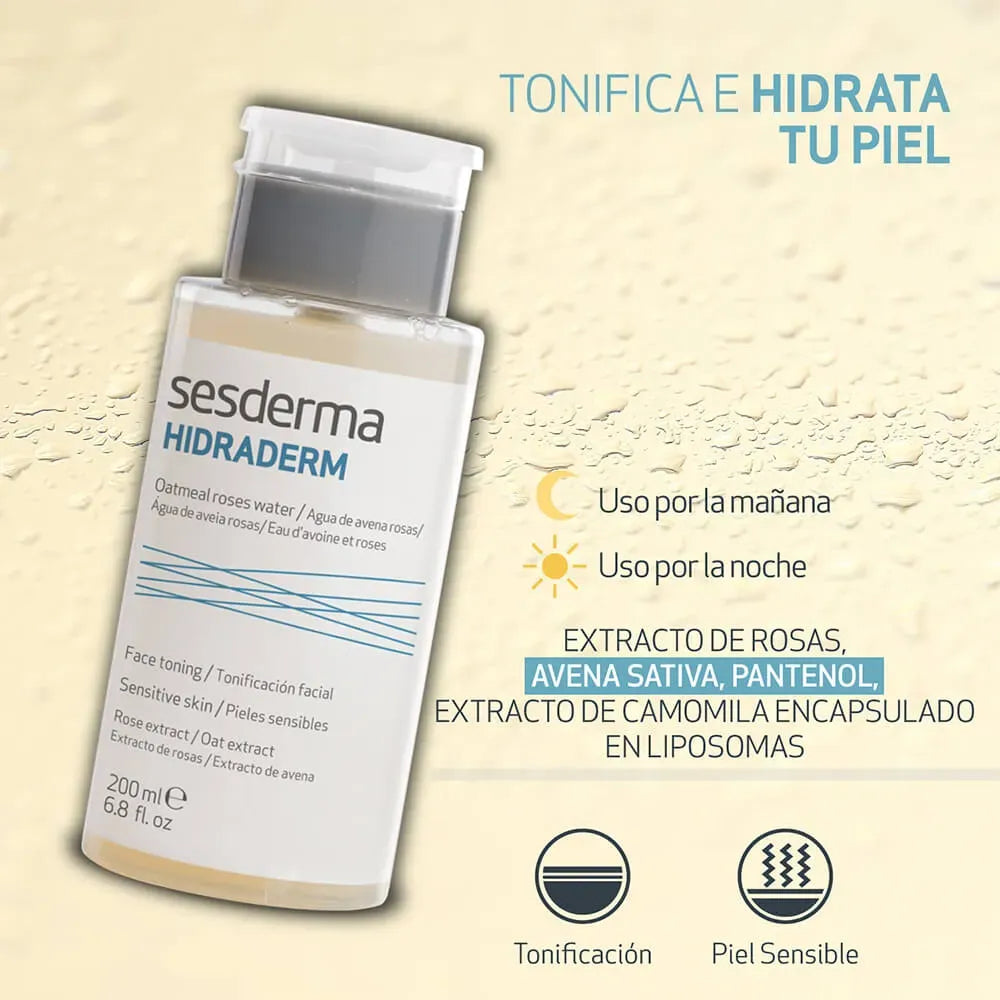 Sesderma Hidraderm Agua Avena Rosas x200ml