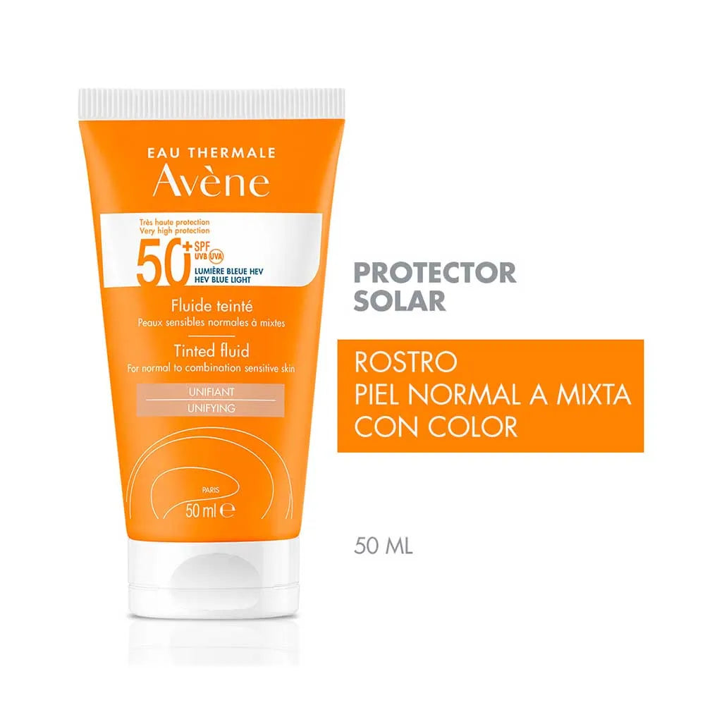 Avene Fotoprotector Fluido con Color SPF50+ x50ml