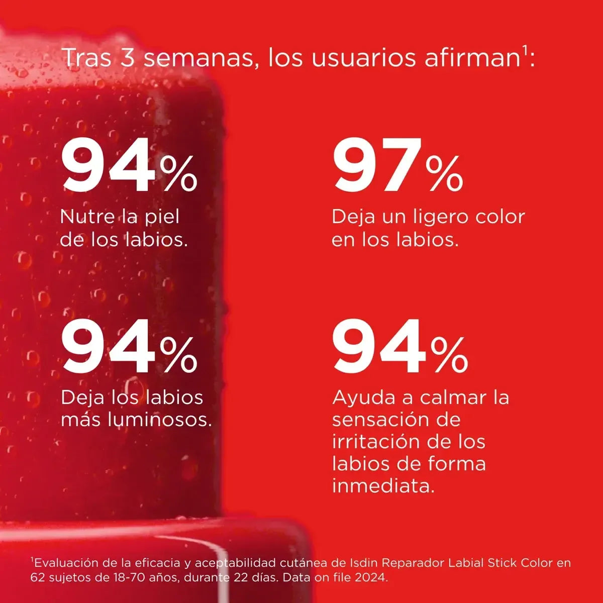 Isdin Reparador Labial Rojo x 4Gr