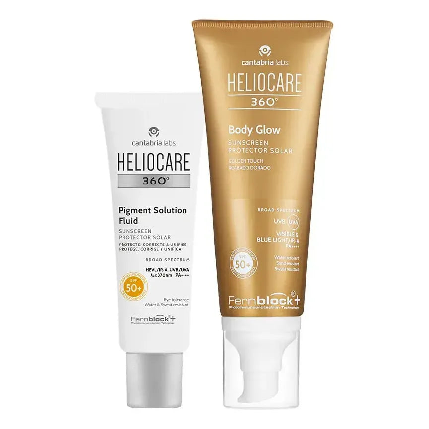 KIT HELIOCARE Pigment+ Heliocare 360 Body Glow Spf50+