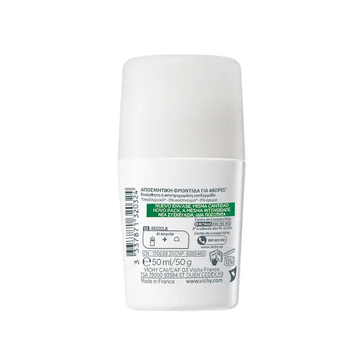 Vichy Deo Roll-On Piel Sensible 48h x50ml