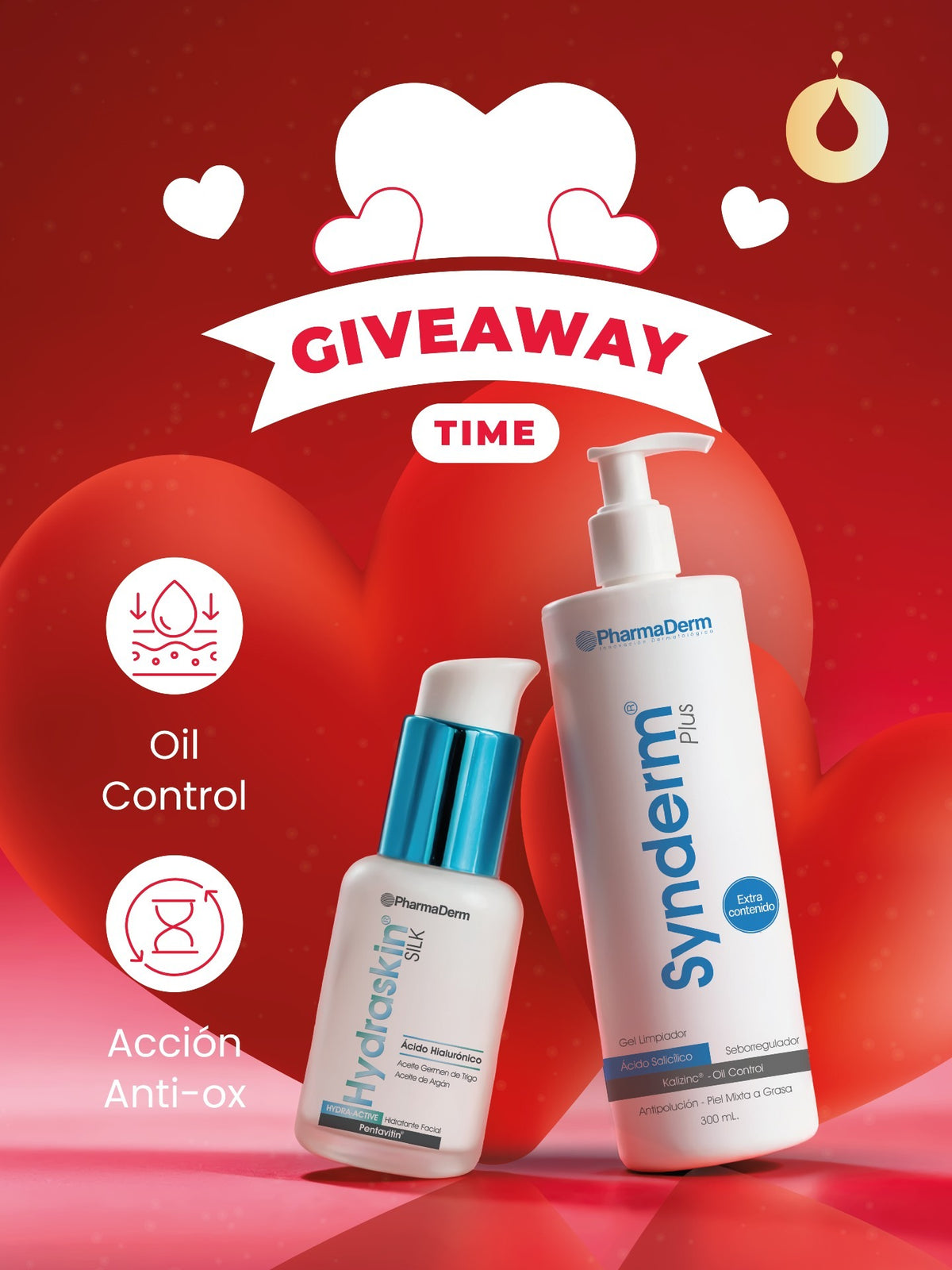 Kit Hydraskin silk +synderm plus (gratis )