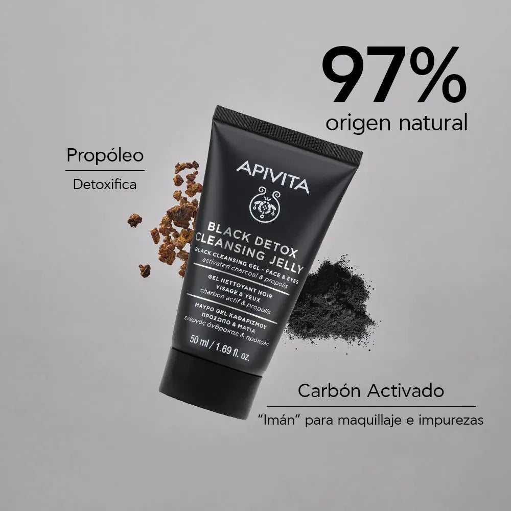 Apivita Kit Reparación e Hidratación para Mamá (HA5Honey Repair-Black Detox-Aqua Beelicious)