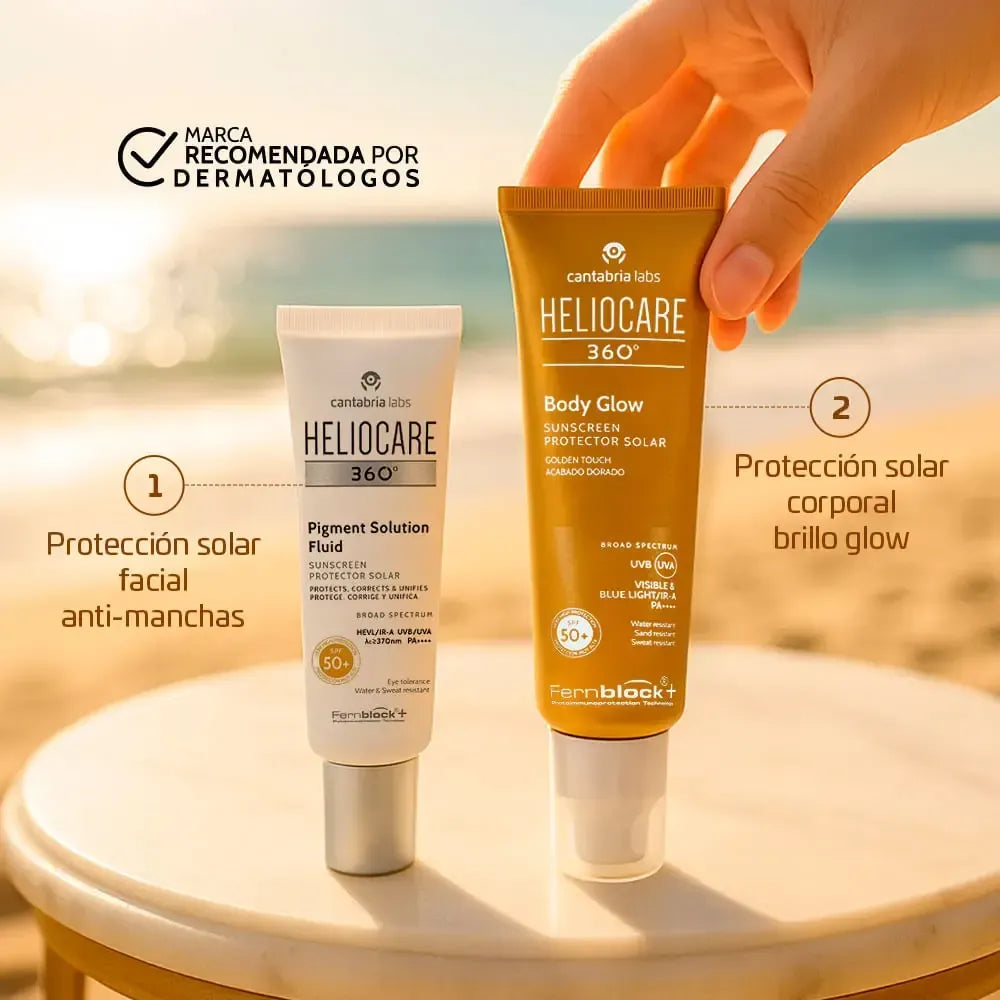 KIT HELIOCARE Pigment+ Heliocare 360 Body Glow Spf50+