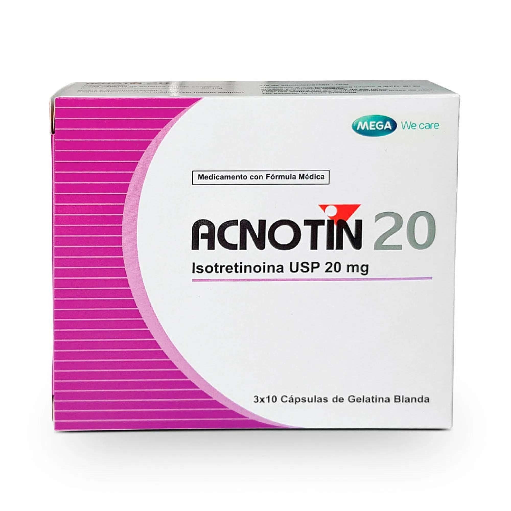 Mega Acnotin 20Mg x30 Cápsulas Blandas