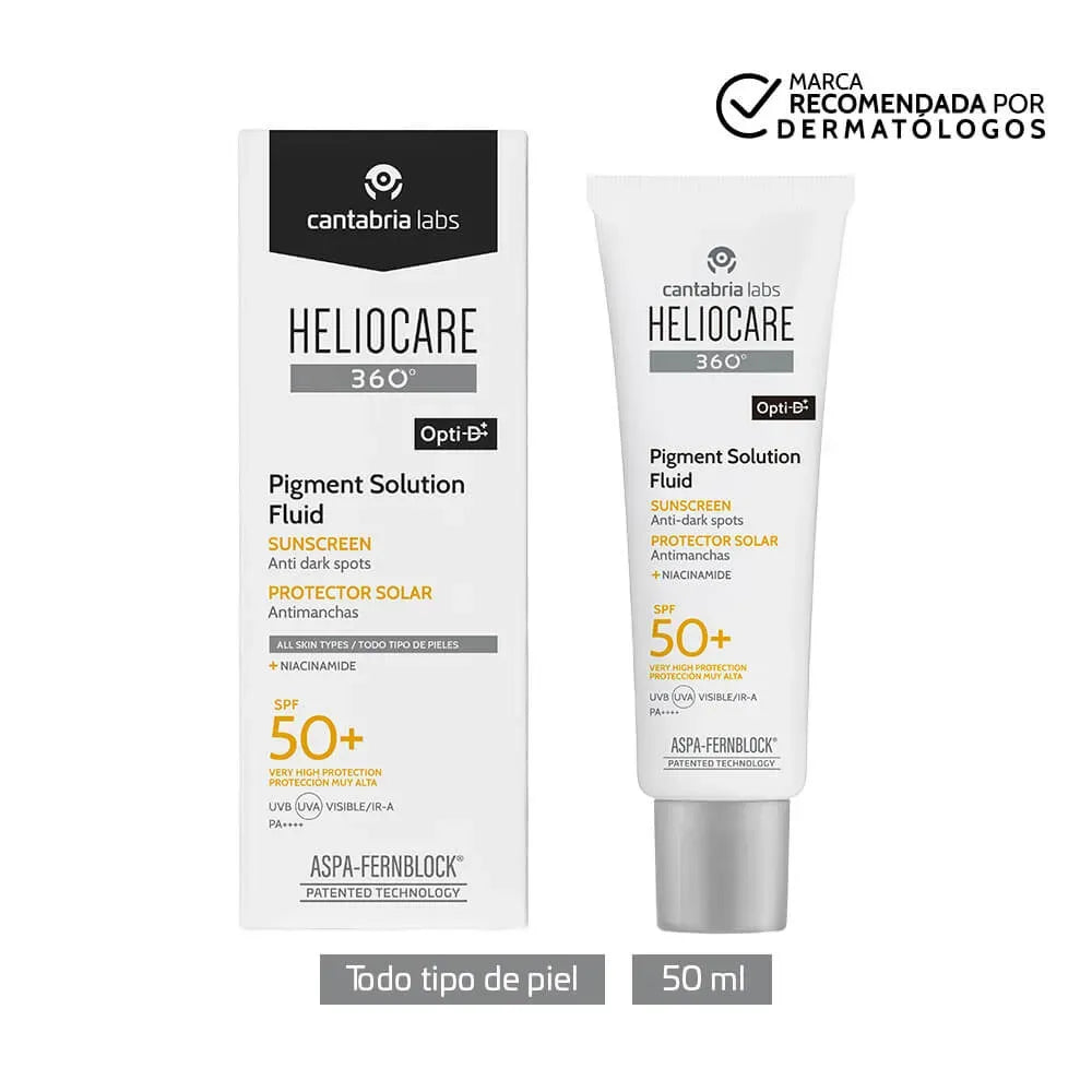 Heliocare 360° Fotoprotector Pigment Solution Fluido SPF50+ x50ml