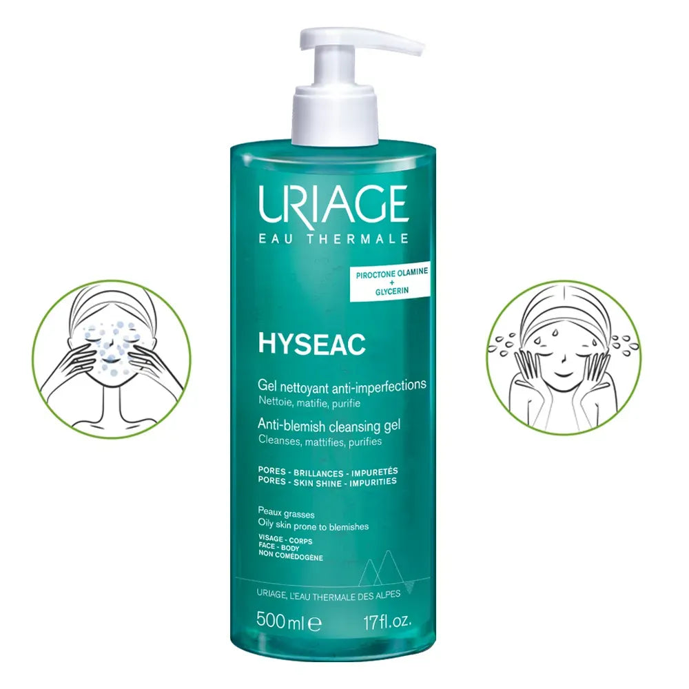 Uriage Hyseac Gel Limpiador x 500ml