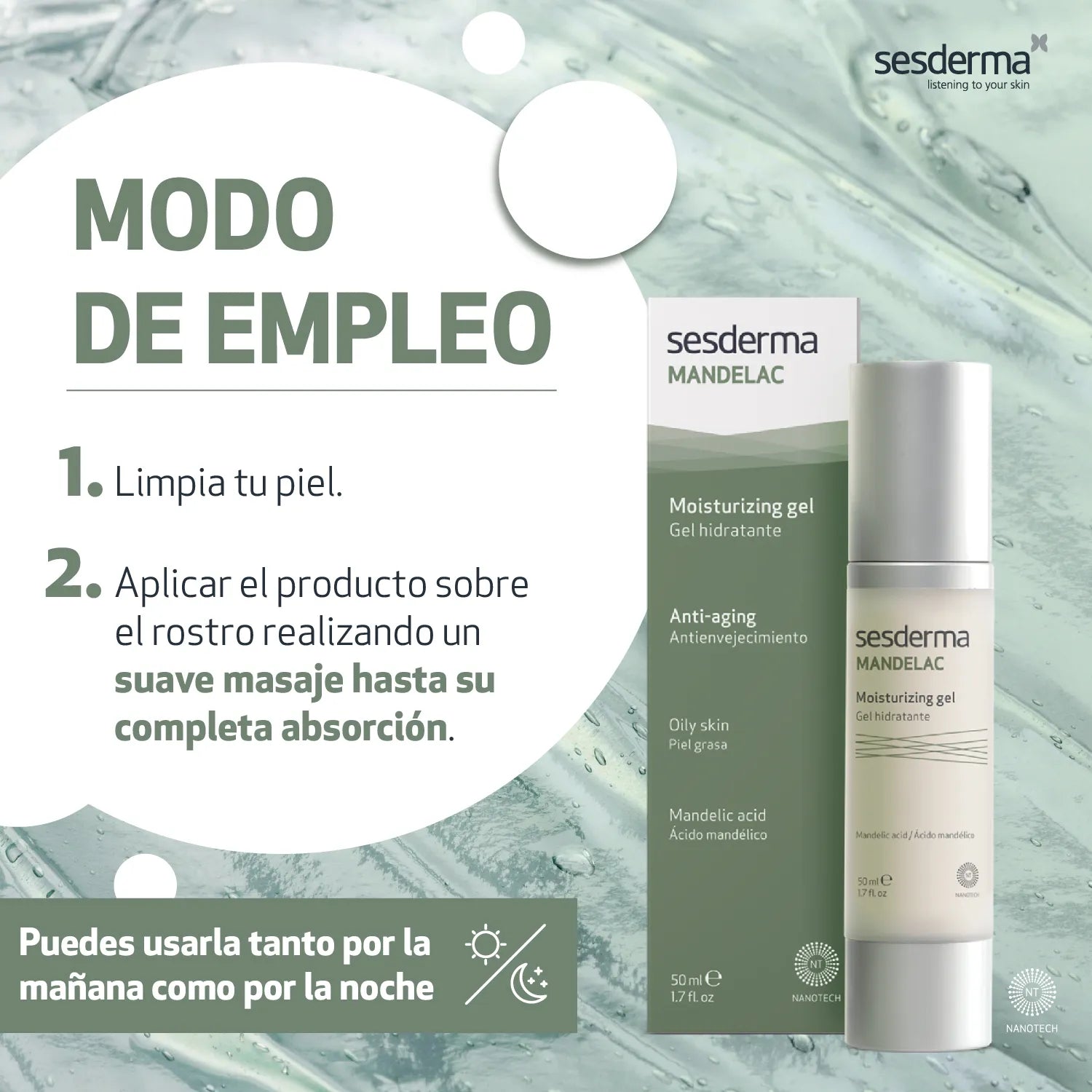 Sesderma Mandelac Gel Hidratante x50ml