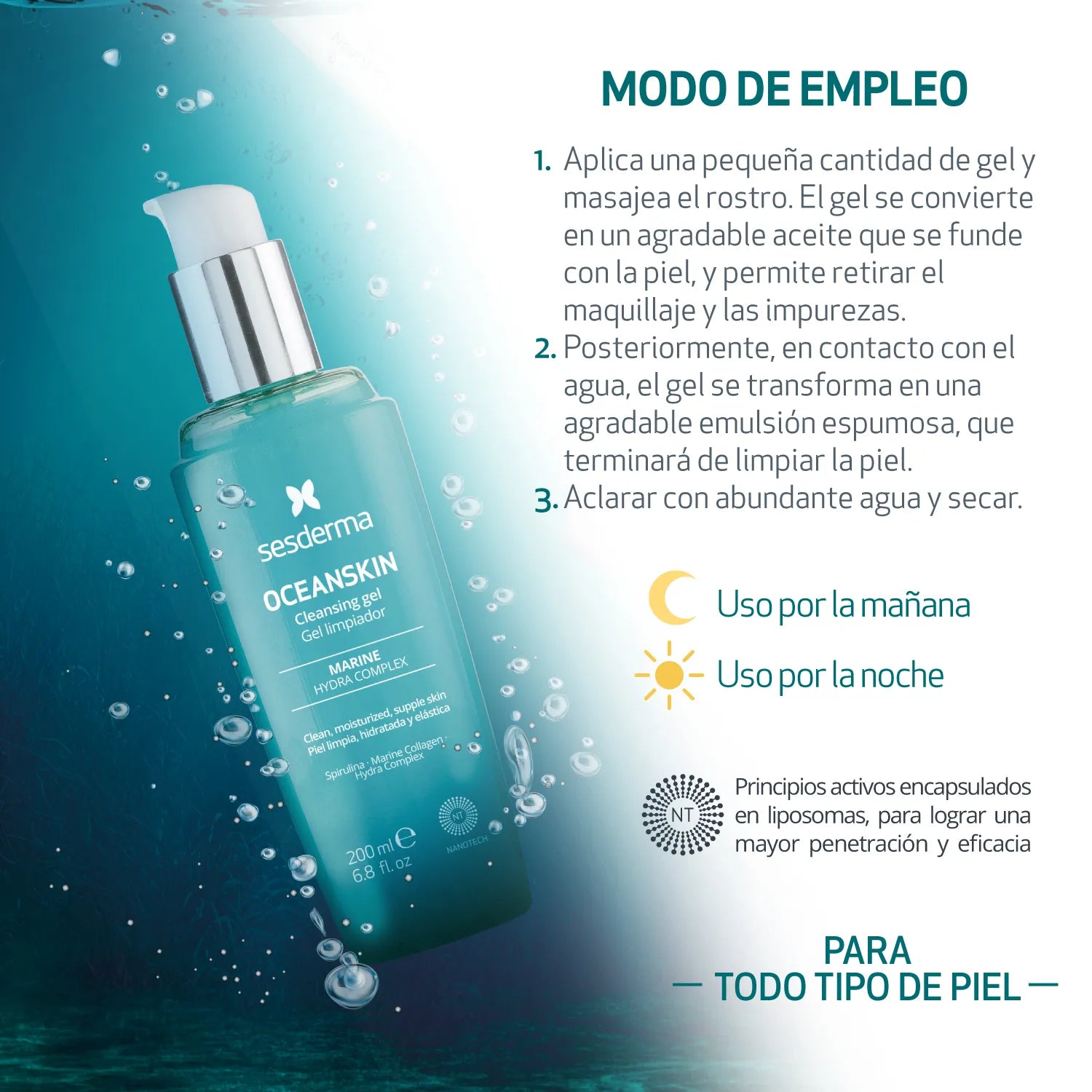 Sesderma Oceanskin Gel Limpiador x200ml