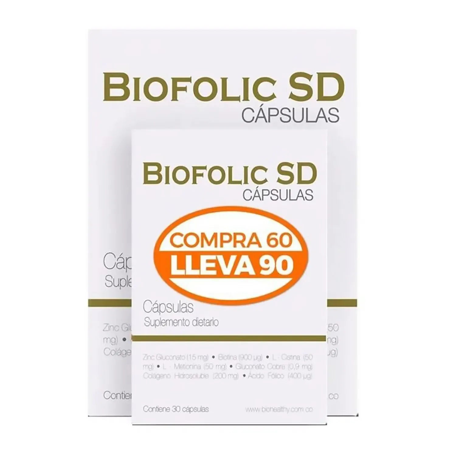 Kit Biofolic Sd Capsulas X 60+Obs Biofolic Sd Caps X 30