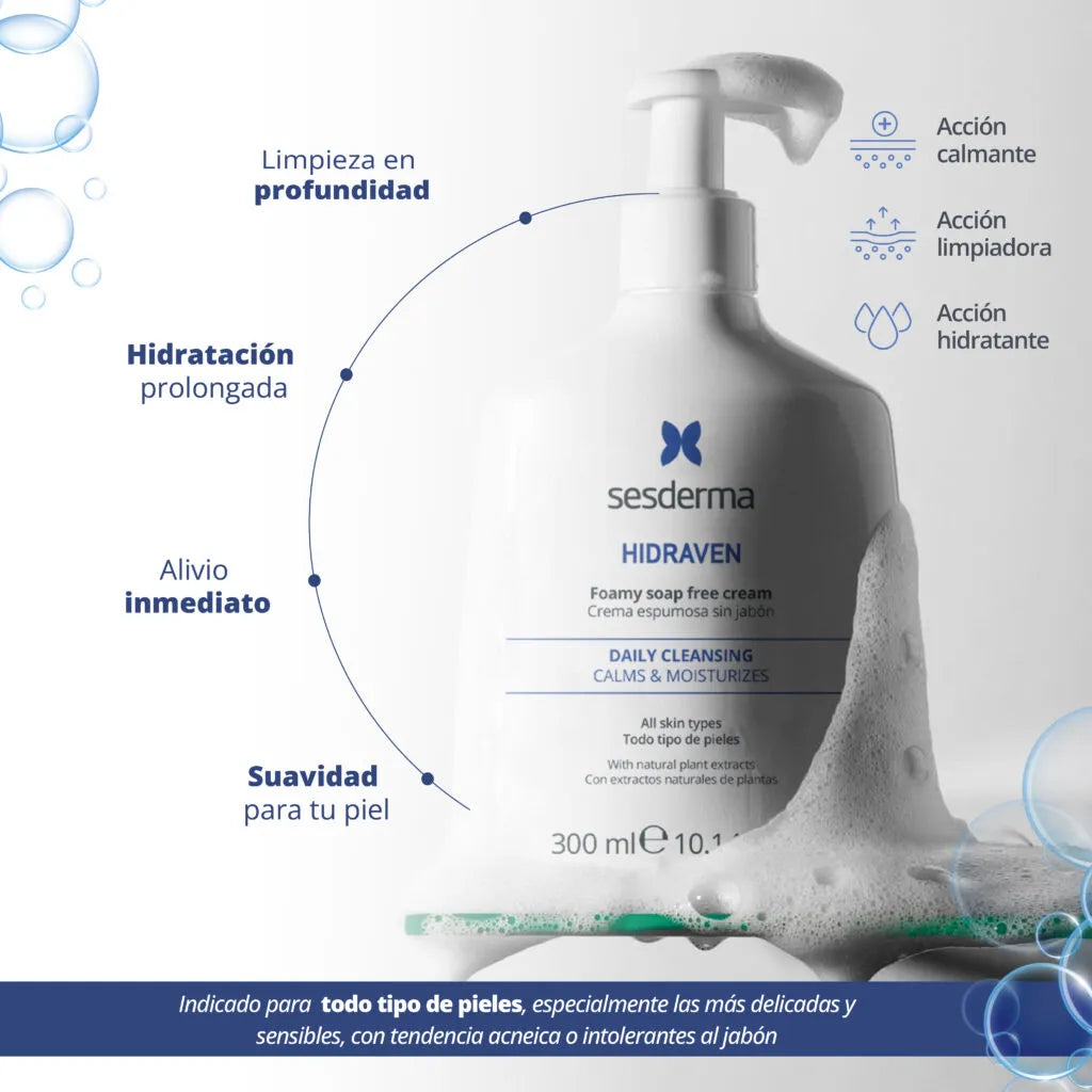Sesderma Hidraven Crema Espumosa Sin Jabón x300ml
