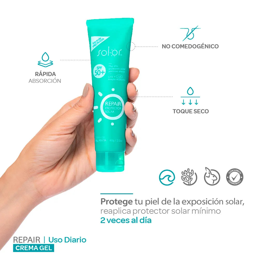 Quifarma Solor Crema-Gel Repair SPF 50+ x100Gr