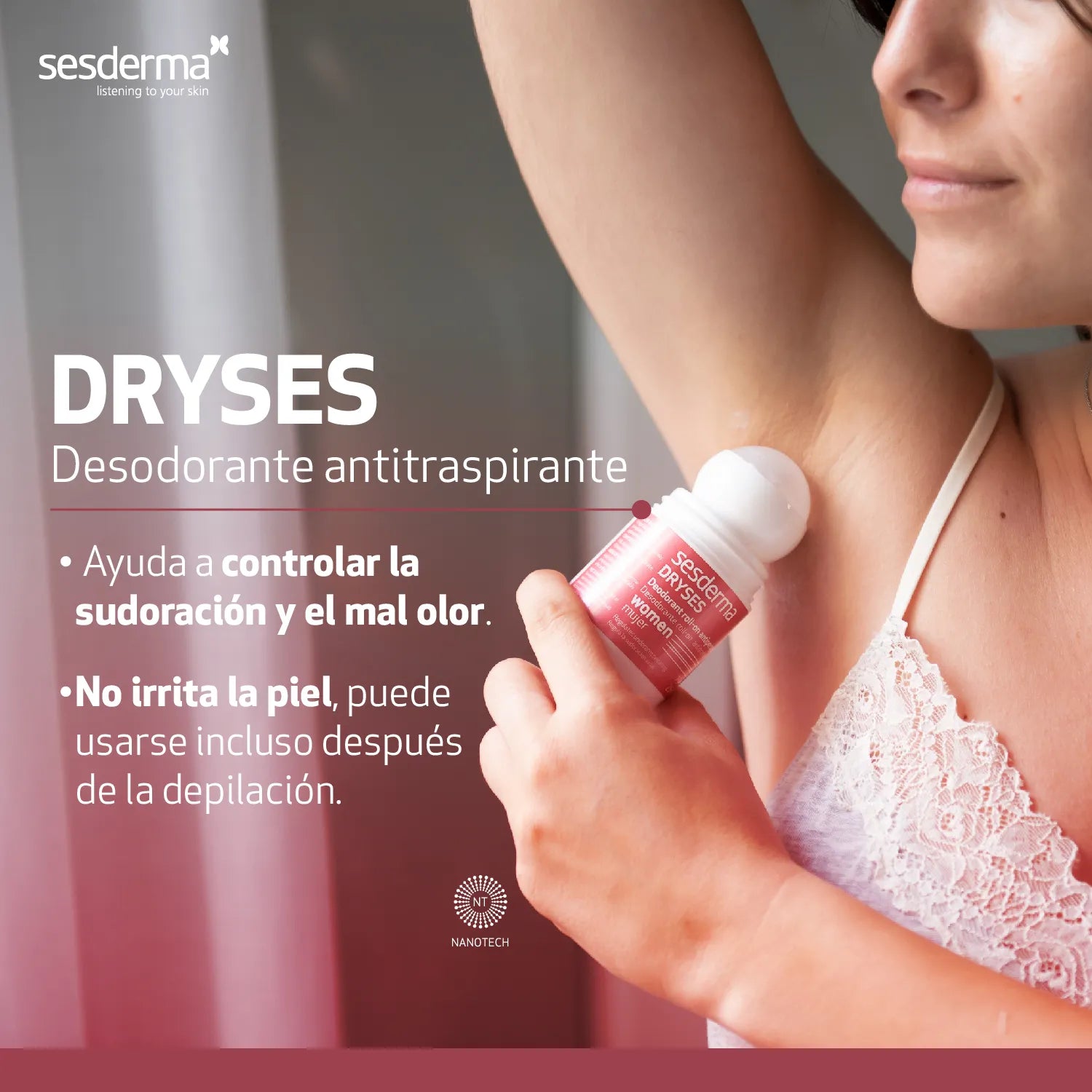 Sesderma Dryses Desodorante Roll On Mujer x75ml