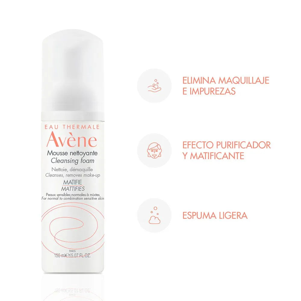 Avene Espuma Limpiadora Matificante x150ml