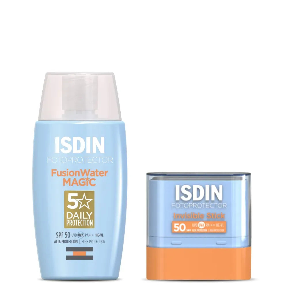 Isdin kit Fusion Water Magic SPF 50+ x50ml + Fotoprotector Invisible en Stick SPF50+ x10g