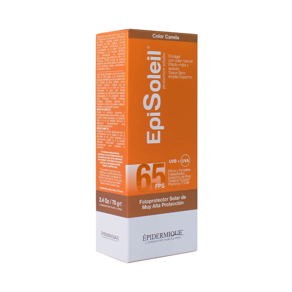 Epidermique Episoleil Fotoprotector Tono Canela SPF65+ x70ml