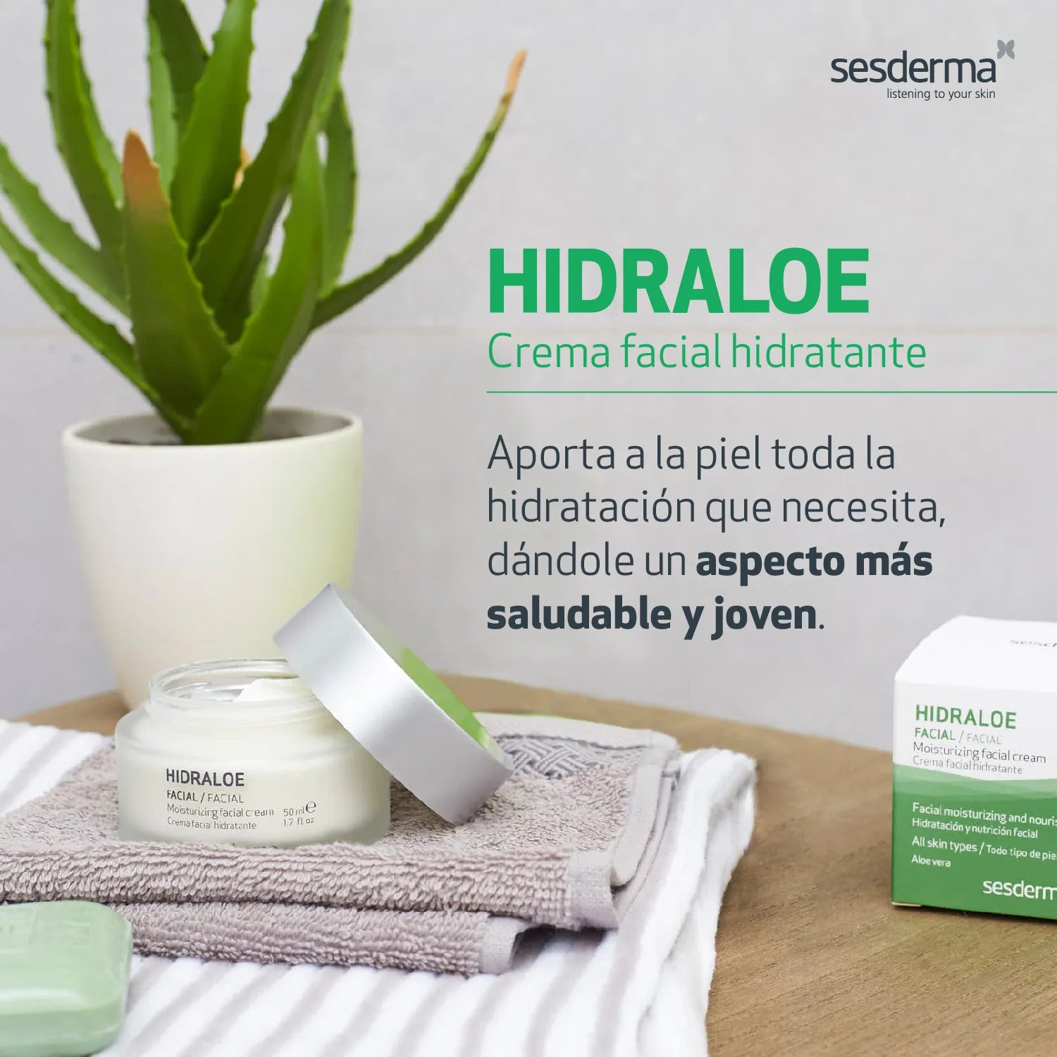 Sesderma Hidraloe Crema Facial x50ml