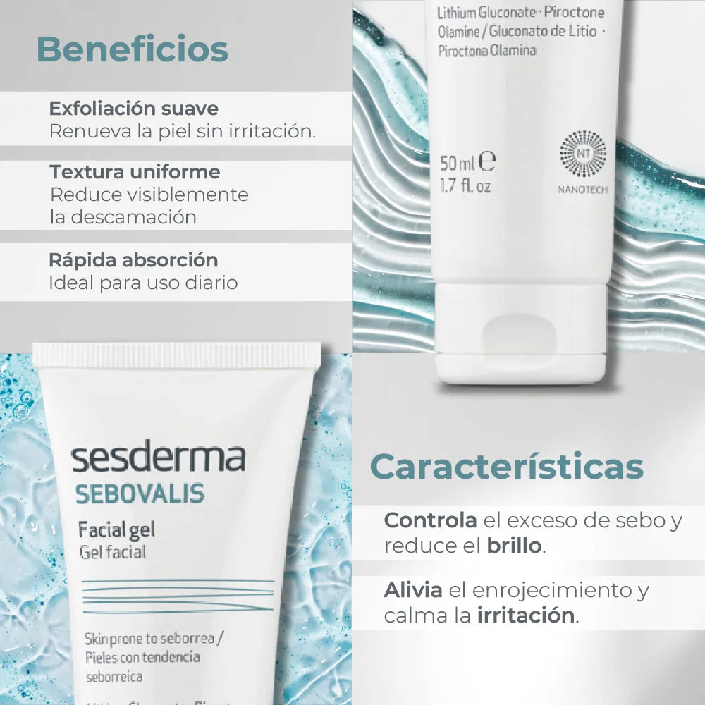 Sesderma Sebovalis Gel Facial x50ml