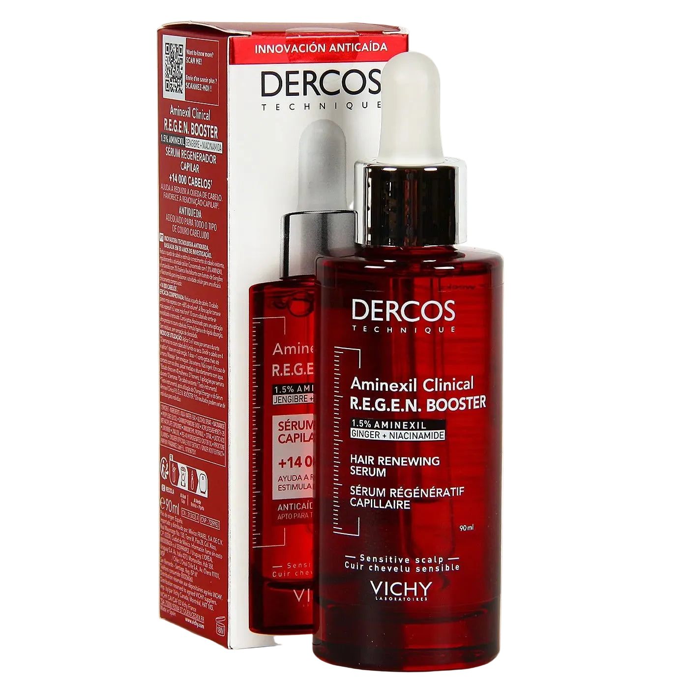 Dercos Aminexil R.E.G.E.N Booster Serum Fortalecedor Capilar X90ml