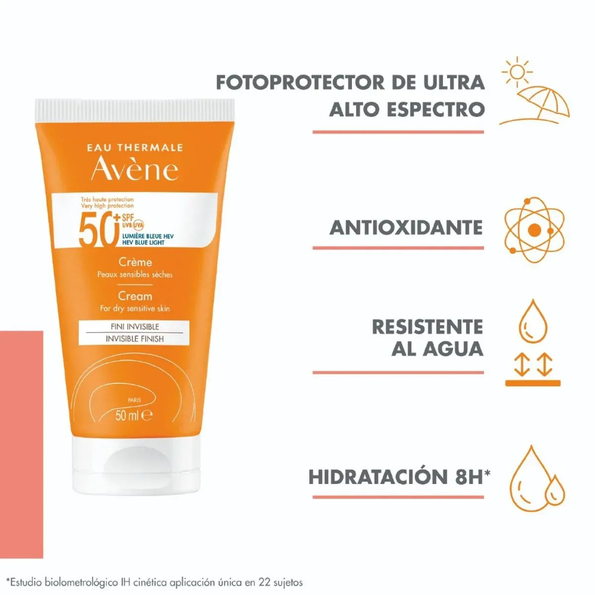 Avene Fotoprotector en Crema SPF50+ x50ml