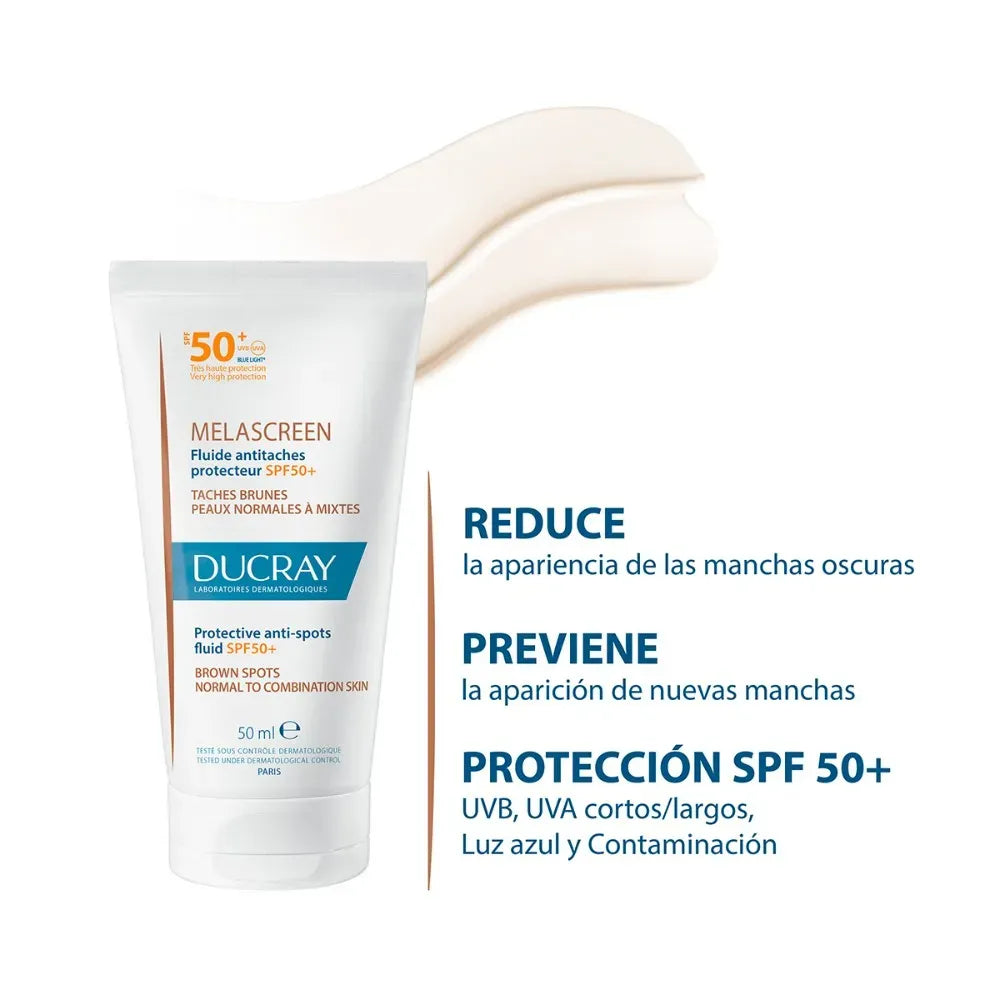 Ducray Melascreen Fluido Protector Anti-manchas SPF50+ x50ml