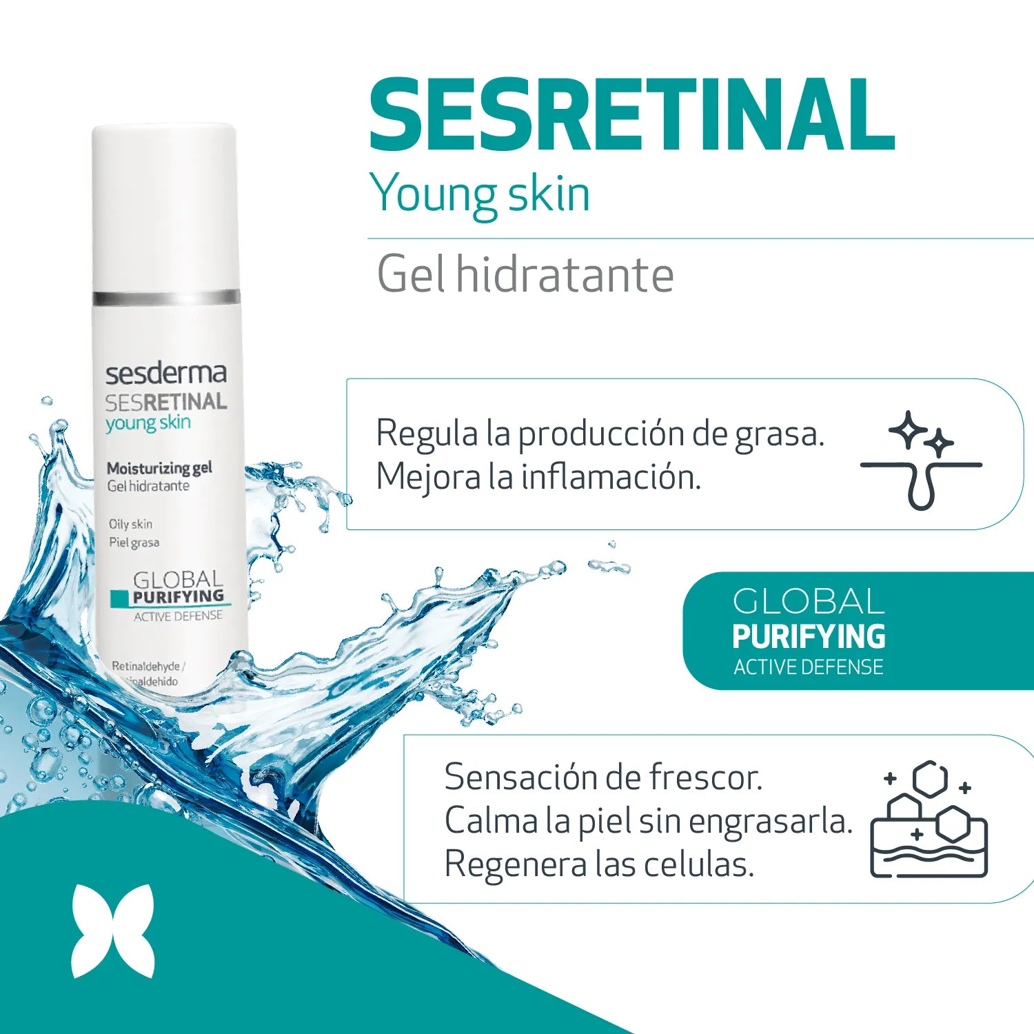 Sesderma Sesretinal Young Skin Gel Hidratante x50ml