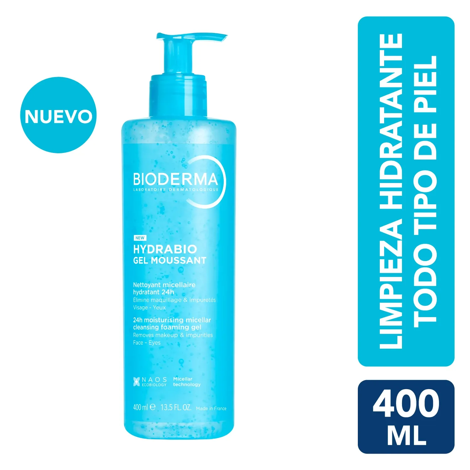 HYDRABIO GEL MOUSSANT X400 ML